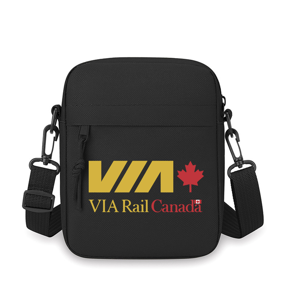 Women Bags In Canada - VIA logo,maple leaf,Canada text Men Crossbody