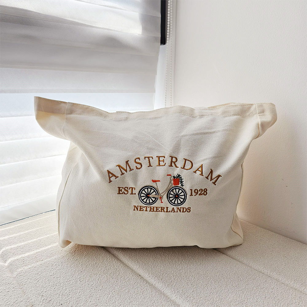 Women Bags Ck - Amsterdam Netherlands Vintage Style Embroidered Canvas