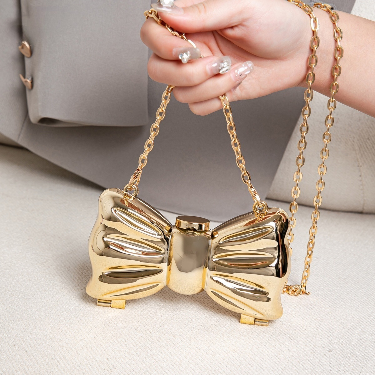 Women'S Bags Everyday - Luxury Fashion Metal Mini Handbag with