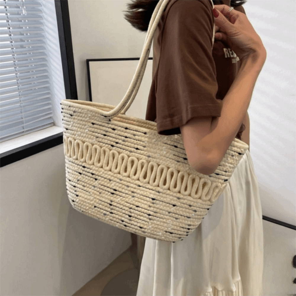Sweet Nylon Woven Tote Bag Hol - Woven Straw Bag review and price