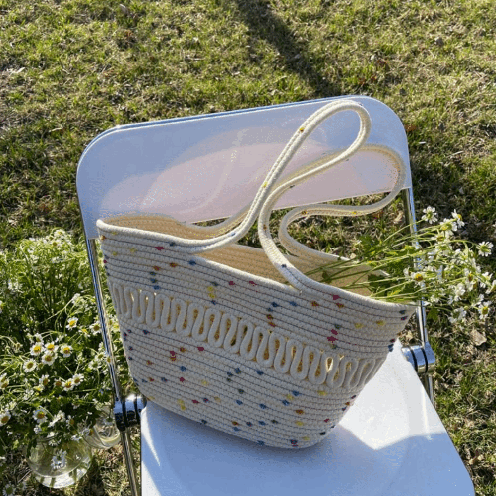 Sweet Nylon Woven Tote Bag Hol - Woven Straw Bag review and price