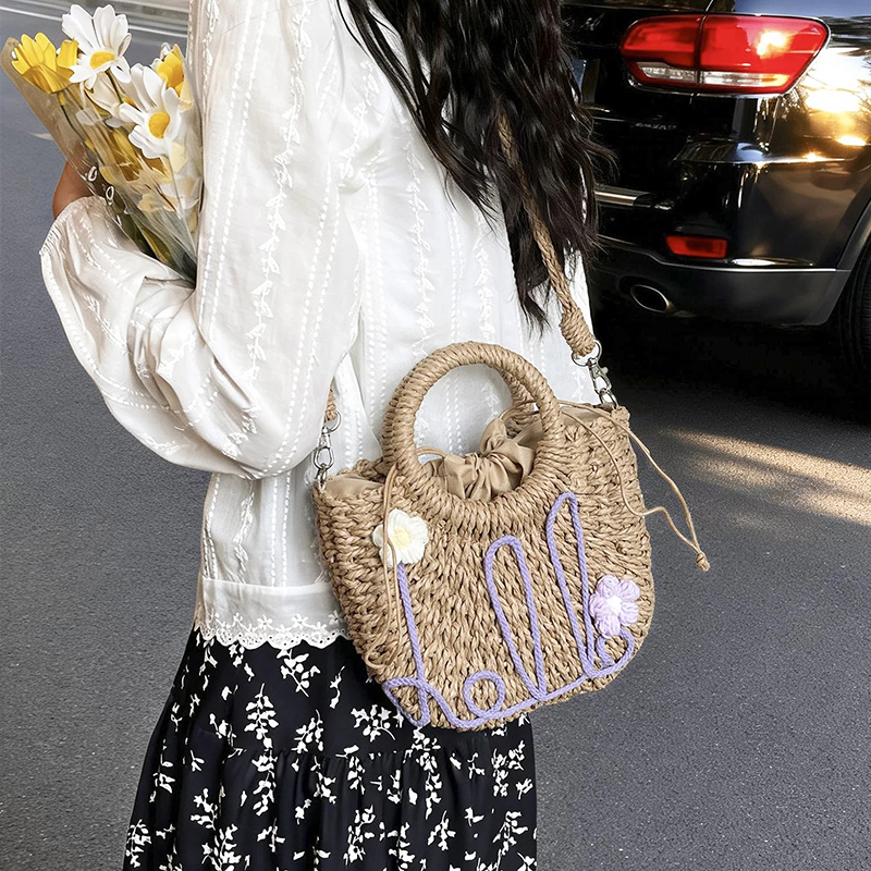 Handwoven Straw Bag Ladies Bea - Women'S Bags Holiday review and price