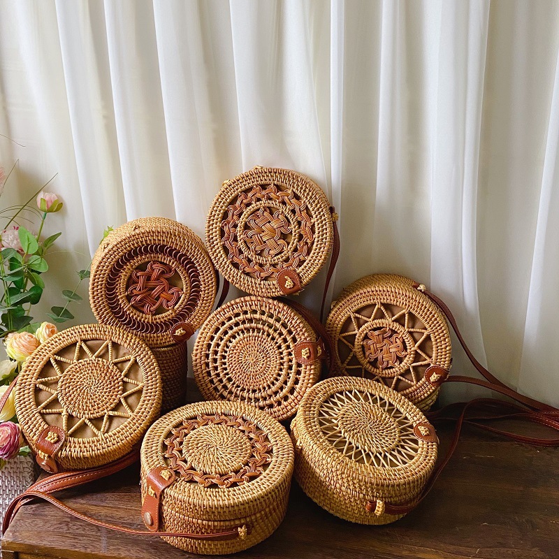 Vietnam Rattan Bag Round Woven - Women Bags Vietnam review and price