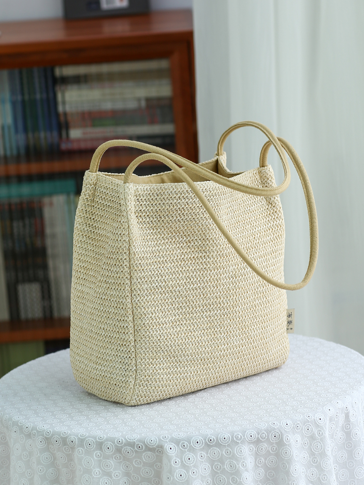 Woven bag lazy wind summer str - Woven Straw Bag review and price