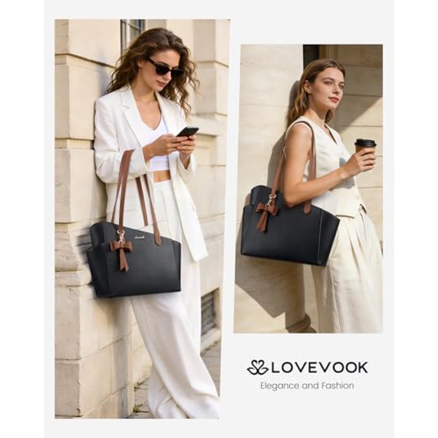 LOVEVOOK Tote Purse for Women  - Top Handle Structured review and price