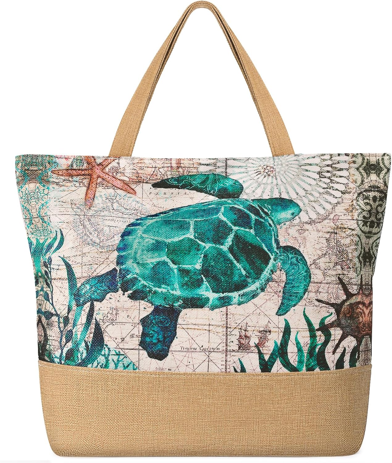 Large Beach Bag for Women with - Woven Straw Bag review and price