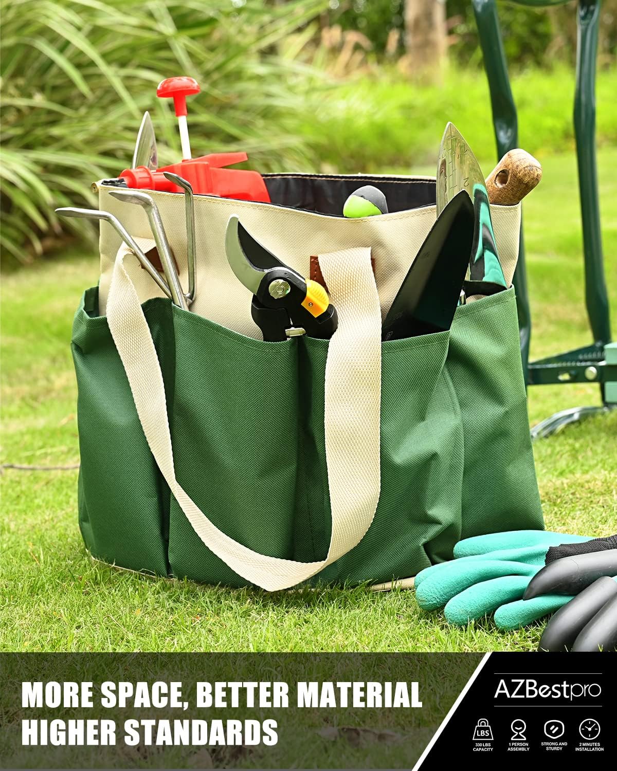 Foldable Garden Kneeler and Se - Woman In Bag review and price