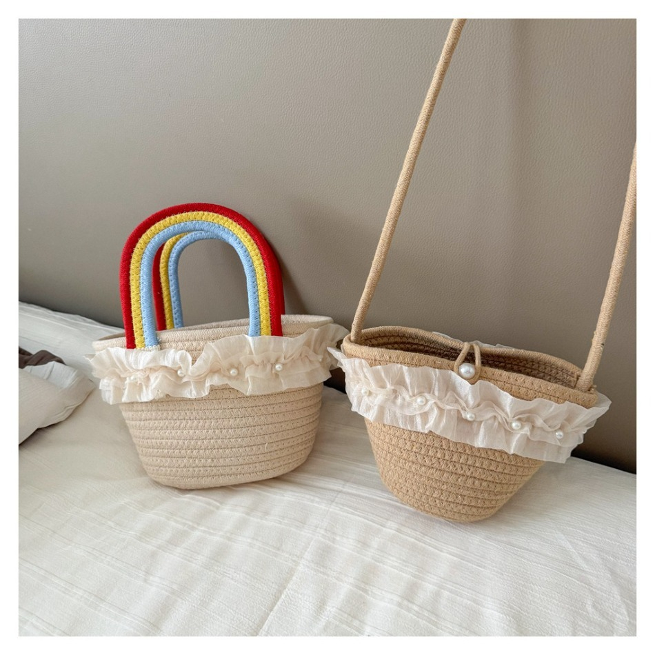 Kids Summer Straw Hat and Bag  - Woven Straw Bag review and price