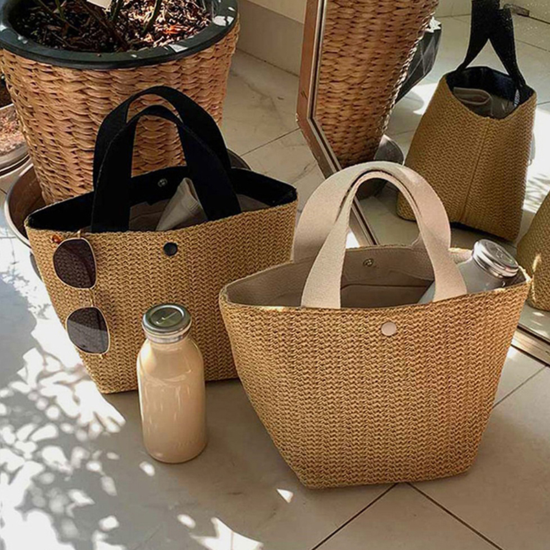 Elegant Ladies Straw Woven Han - Women'S Bags Holiday review and price