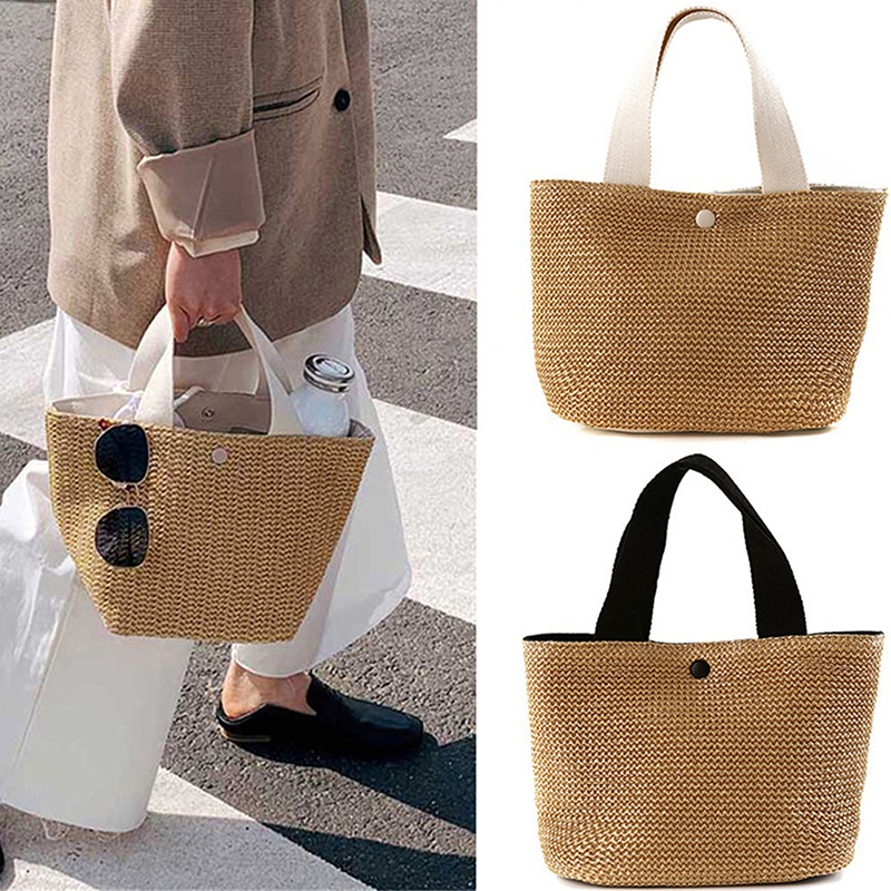Elegant Ladies Straw Woven Han - Women'S Bags Holiday review and price