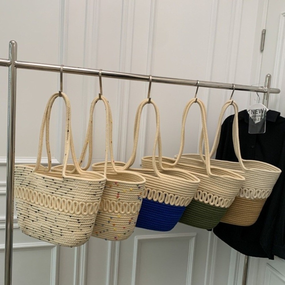 Casual Nylon Woven Tote Bag Kn - Woven Straw Bag review and price