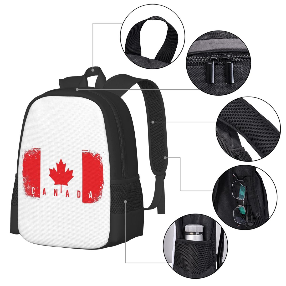 Canada Flag Student Backpack S - Women Bags In Canada review and price
