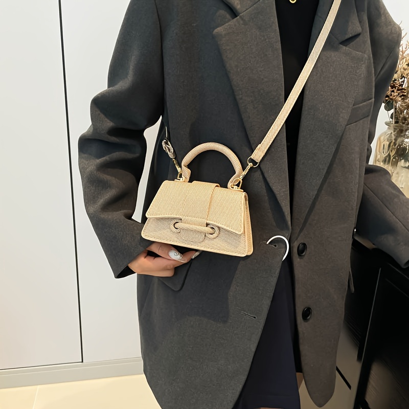 Women's Fashion Woven Mini Han - Top Handle Structured review and price
