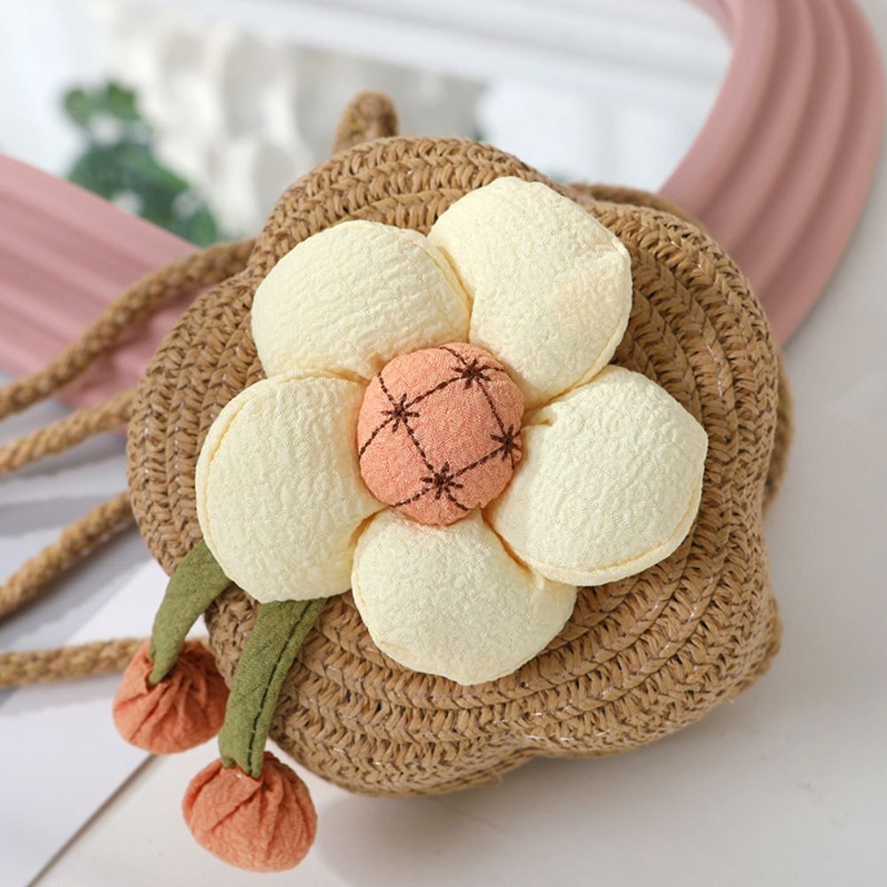 Cute Straw Crossbody Bag Flowe - Woven Straw Bag review and price