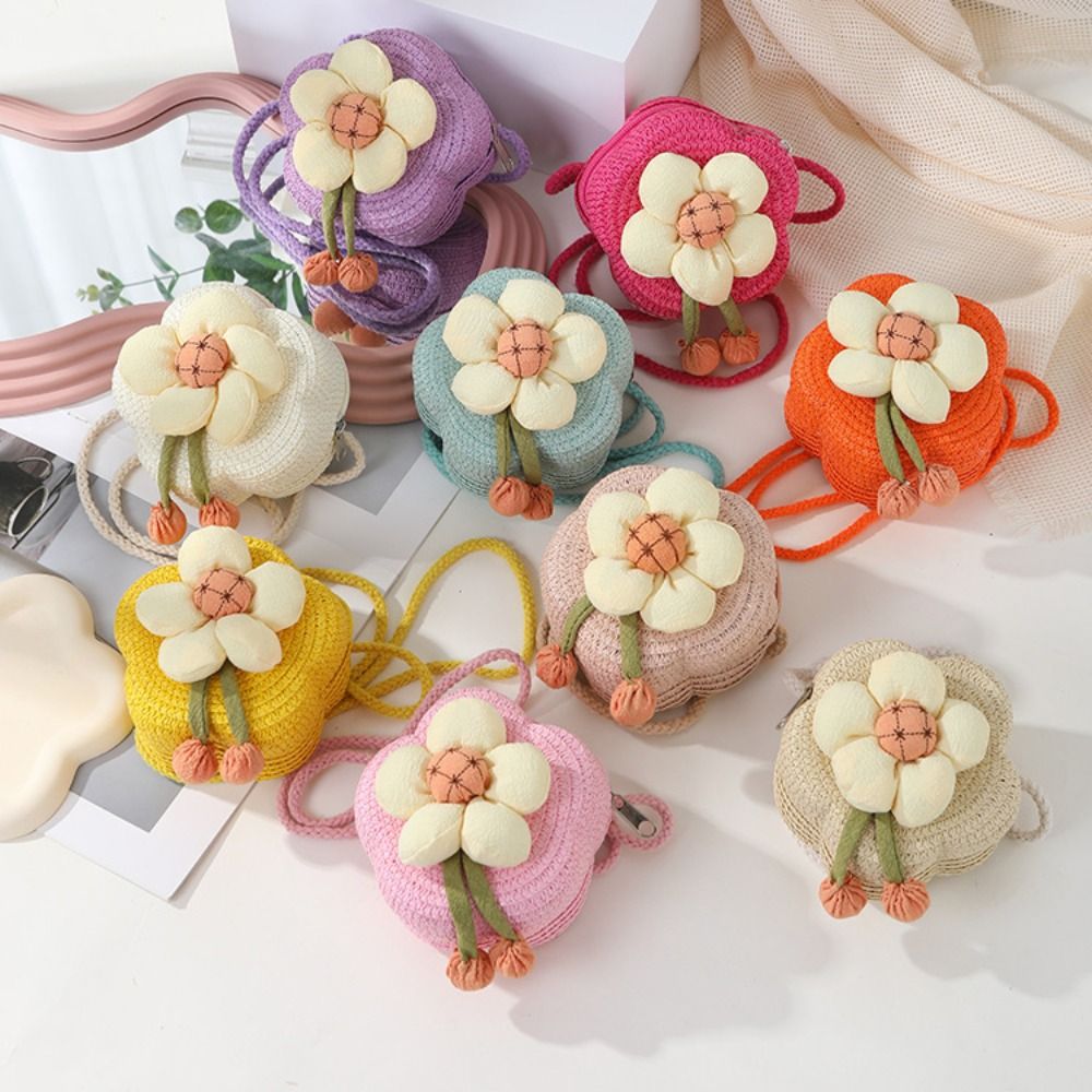 Cute Straw Crossbody Bag Flowe - Woven Straw Bag review and price