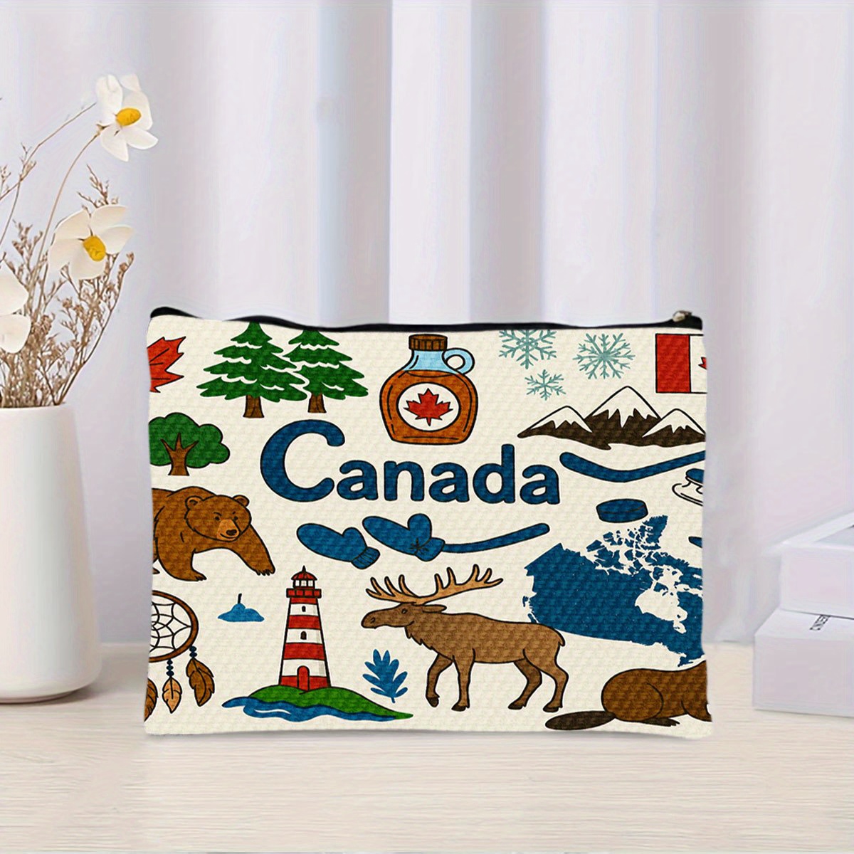 A Canada themed cosmetic bag - - Women Bags In Canada review and price