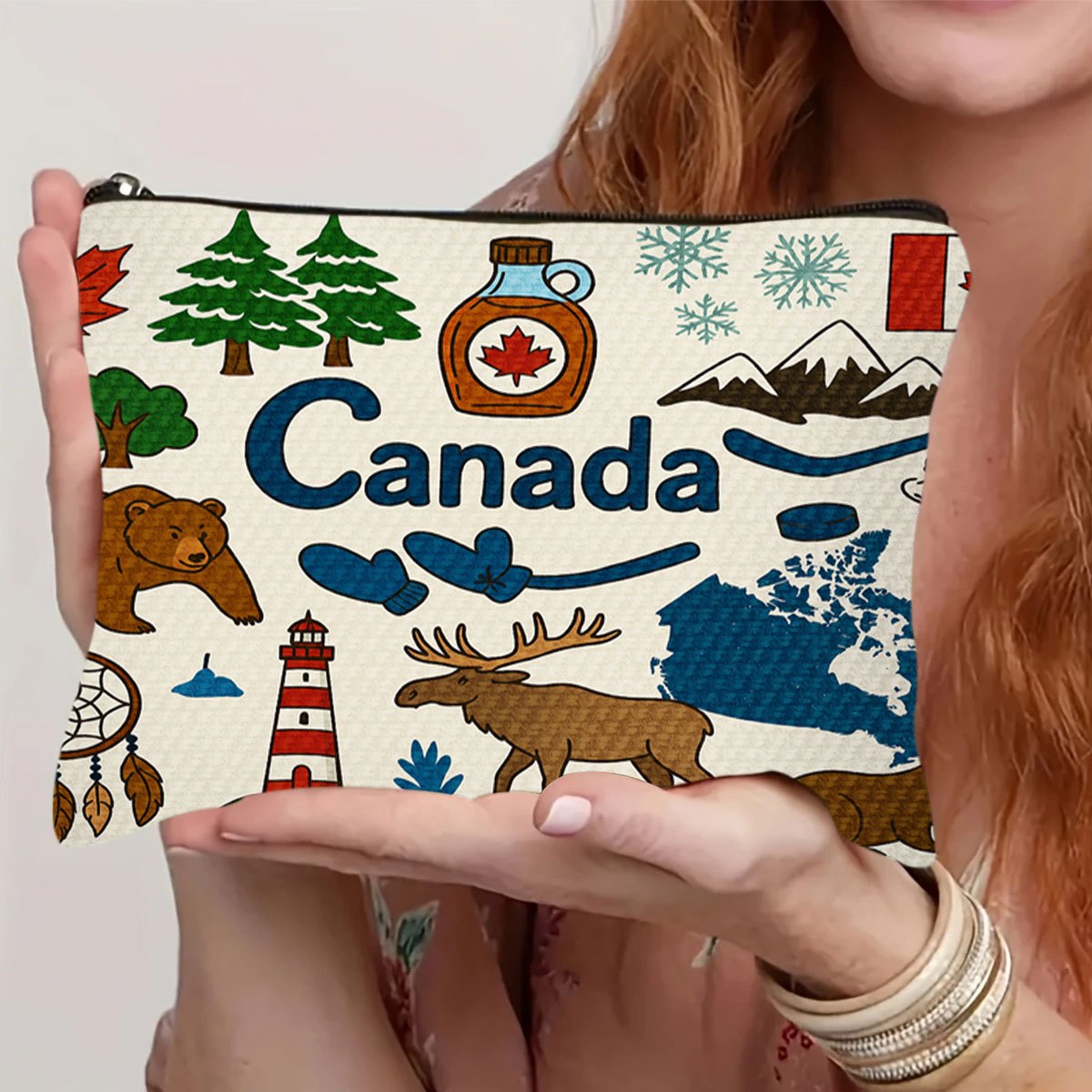 A Canada themed cosmetic bag - - Women Bags In Canada review and price