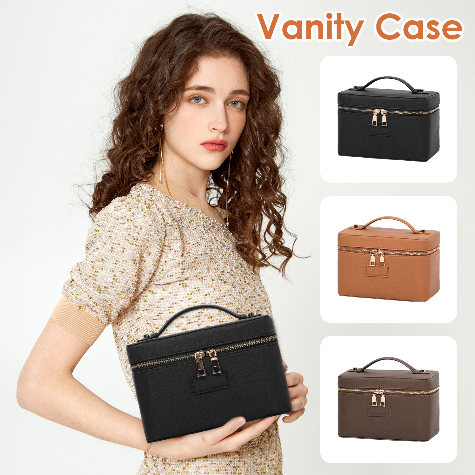 PU leather Cosmetic Bag Women  - Women Vanity Bags review and price