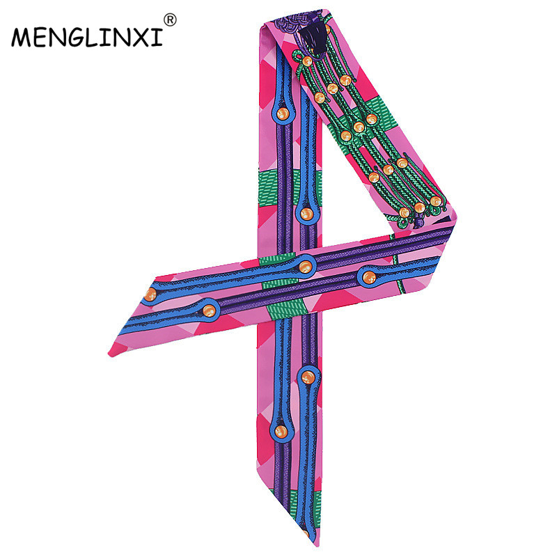 New Chain Print Small Silk Sca - Women Bags Luxury Brands review and price
