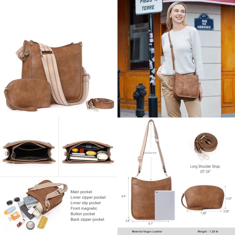 CLUCI Purses for Women, Vegen  - Women'S Crossbody Bags review and price