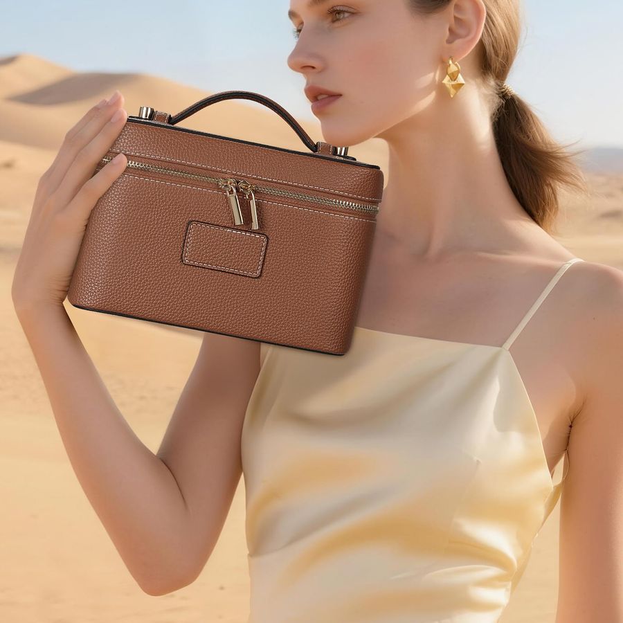 Bag Vanity Case for Women Leat - Women Vanity Bags review and price