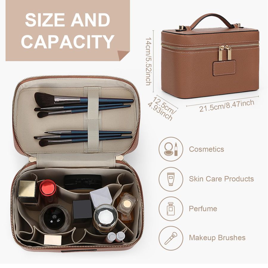Bag Vanity Case for Women Leat - Women Vanity Bags review and price
