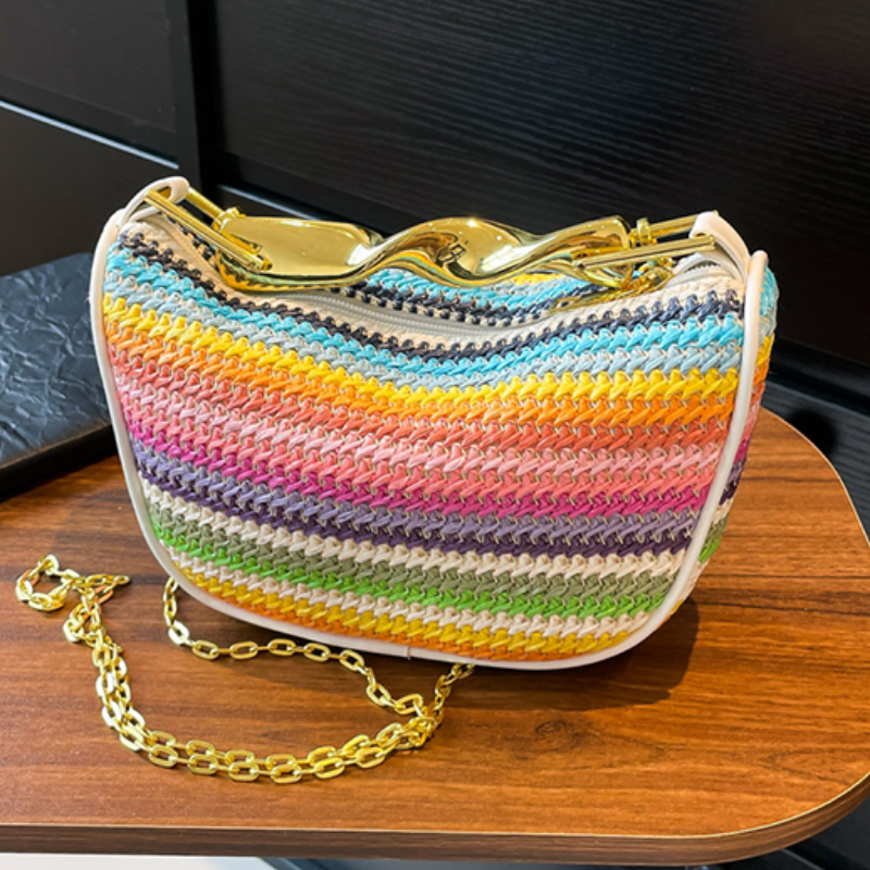 Gold Handle Brand Handwoven Ha - Women Bags High End Brands review and price