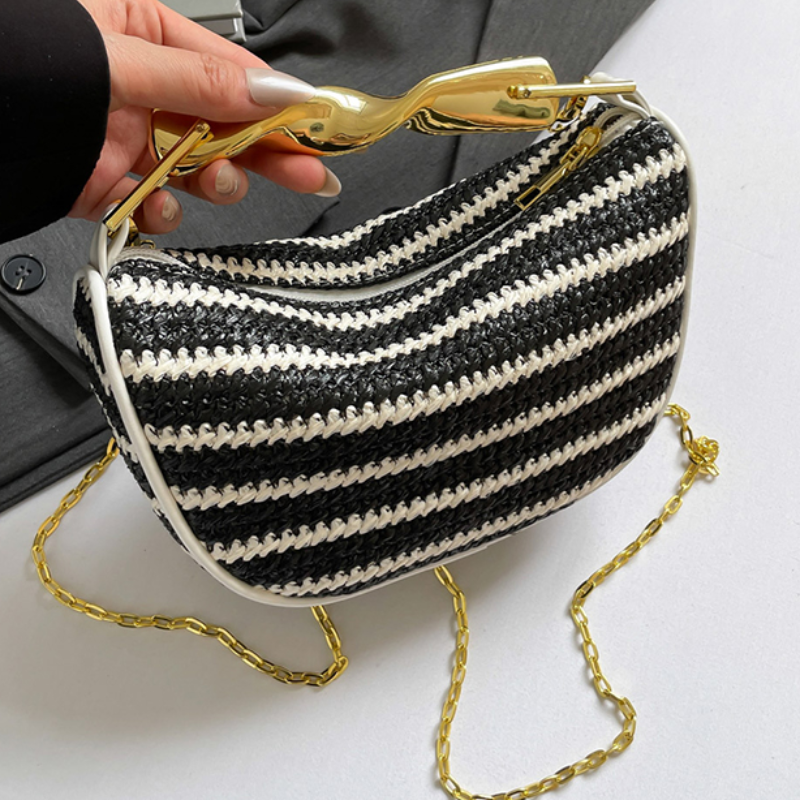 Gold Handle Brand Handwoven Ha - Women Bags High End Brands review and price
