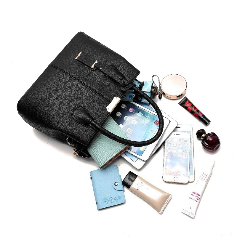 PU Leather Top-Handle Bag Stru - Top Handle Structured review and price