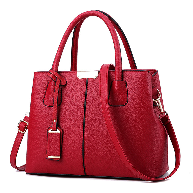 PU Leather Top-Handle Bag Stru - Top Handle Structured review and price