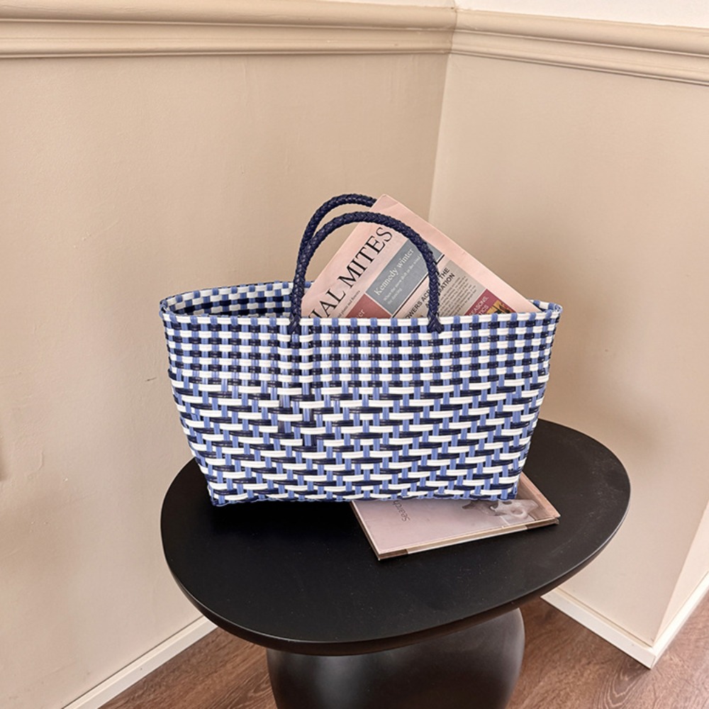 Cute PVC Handbag Weave Bag Lar - Women'S Bags Holiday review and price