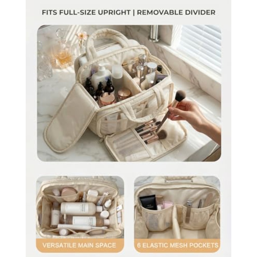 Large Quilted Toiletry Bag for - Woman In Bag review and price